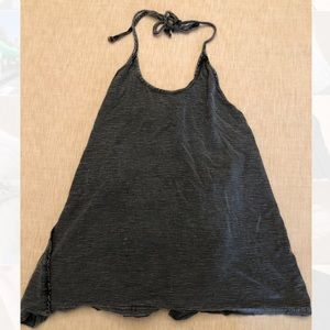 dark gray halter top